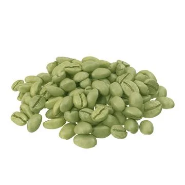 Green Coffee Isolated On White Background Stock Illustration