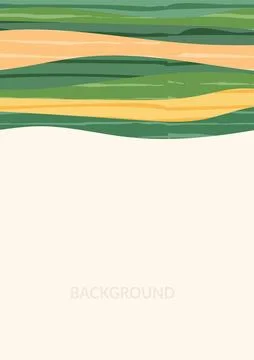 Green collage abstract field background vector illustration. Pattern with Stock Illustration