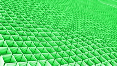 Green color 3d cube forming wave pattern simple and classy background Vídeo Stock 296089298