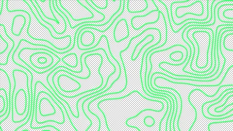 Green color abstract pattern with animation of morphing line as topographic map Stock Footage 243416116