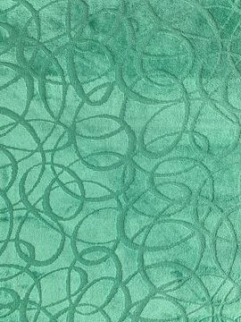 Green color of abstract pattern on carpet Stock Photos