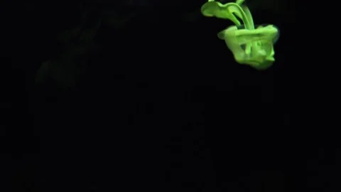 Green color bubble on back background Video stock 76927516