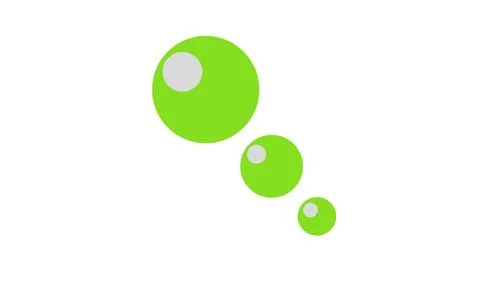 Green color circle abstract Illustrazione stock