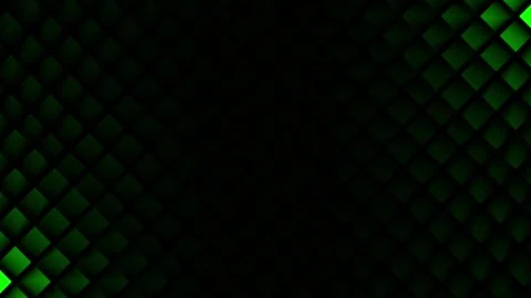 Green Color Digital Grid Diamond Squares Motion Background Loop Stock Footage 320852352