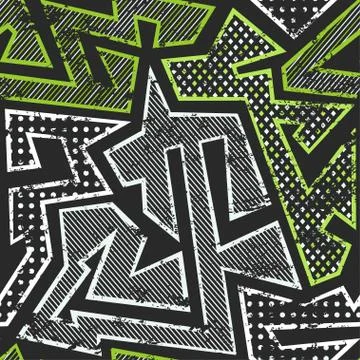 Green color fabric seamless pattern. Stock Illustration