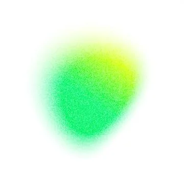 Green color gradient circle with grain noise texture, trendy minimalistic vector Stock Illustration