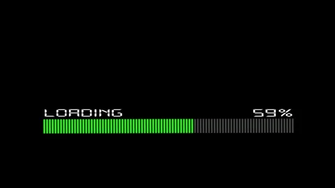 Green Color Loading Progress Bar Stock Footage 244914455