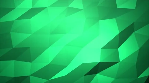 Green color low poly background | Stock Video | Pond5