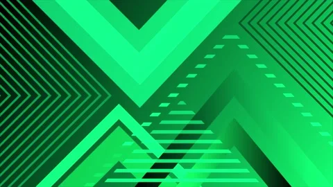 Green color multiple triangular shapes element background Stock Footage 211259767