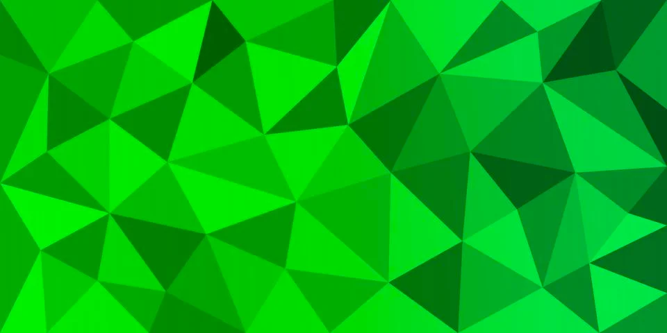 Green color polygonal vector background. Can be used in cover design, website Stock Illustration