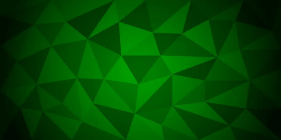 Green color polygonal vector background. Can be used in cover design, website Stock Illustration
