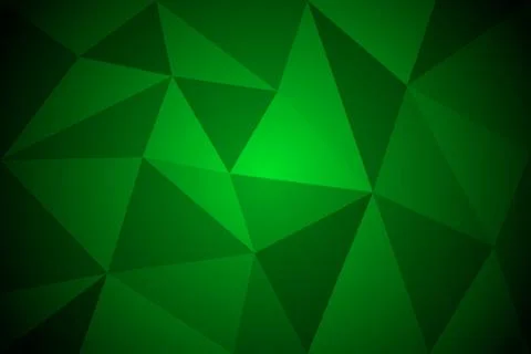 Green color polygonal vector background. Can be used in cover design, website Stock Illustration