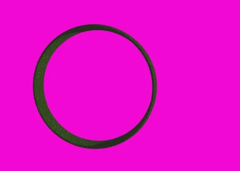 Green color ring shape with pink color background. Stock Illustration