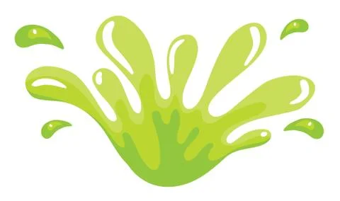 A green color splash Stock Illustration