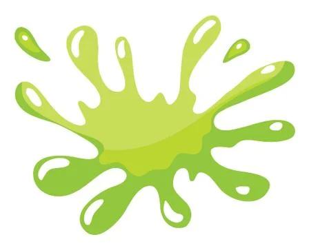 A green color splash Stock Illustration