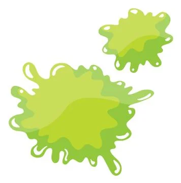 A green color splash Stock Illustration