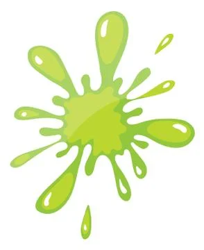 A green color splash Stock Illustration
