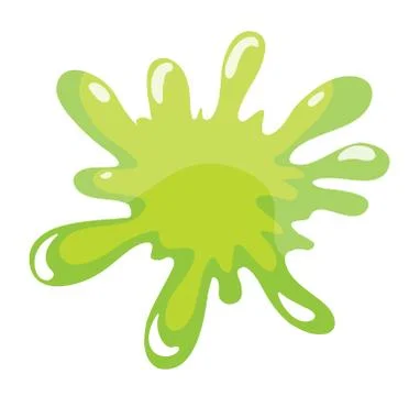 A green color splash Stock Illustration