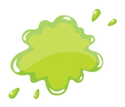 A green color splash Stock Illustration
