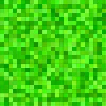 Green color square mosaic vector background Stock Illustration