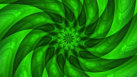 Green color swirl hypnotic pattern background Stock Footage 198060065