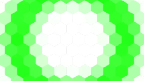 Green color wave moving through hexagonal honeycomb structure background Stock Footage 243413681