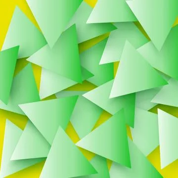 The green colored abstract polygonal geometric texture, triangle 3d background Stock Illustration