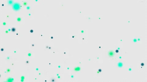 Green colored particles flying, particles background. Video stock 222648594