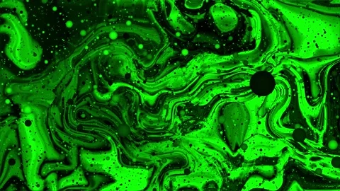Green Colorful Abstract Marble Texture Liquid Animated Background graphics Stock Footage 195106820