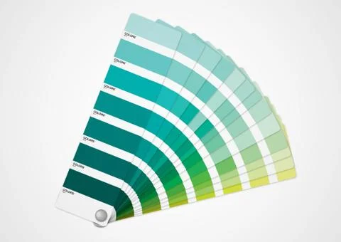 Green colors guide Stock Illustration