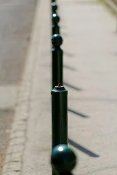 Green columns Stock Photos