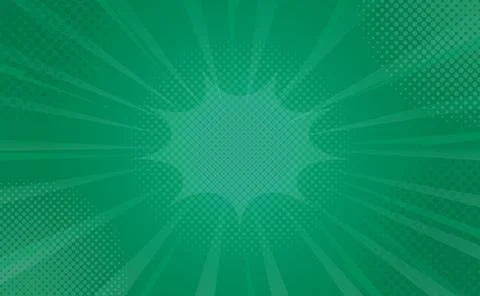 Green Comic Background for Additional Design Stock Illustration