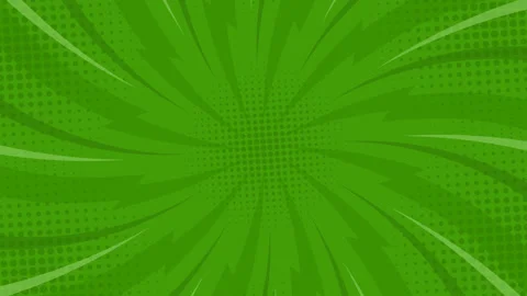 Green comic background animated radial rays Stock Footage 231857632