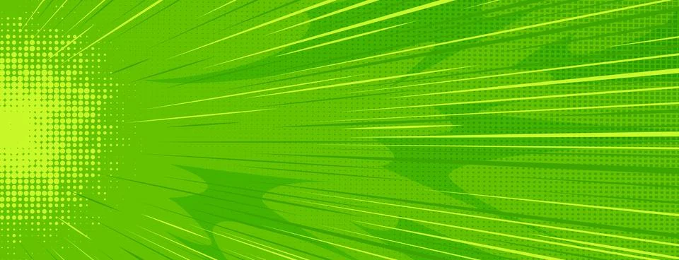 Green comic background with halftone texture Illustrazione stock