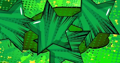 Green Comic Book Background Stock Footage 169198849