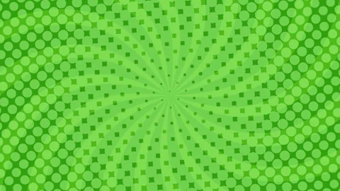 Green comic book style sunburst pop art background loop. Stock Footage 321788159