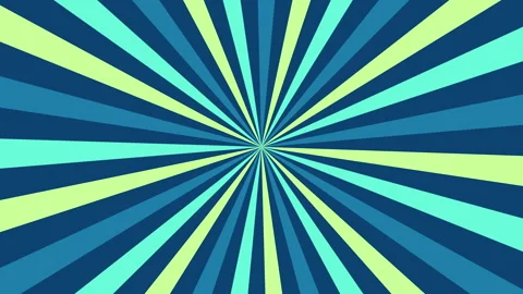 Green Comic Sunburst Loop Rotating Multicolor Rays Background 4K Stock Footage 334986826