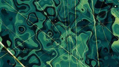 Green computer animated screen saver Stock Footage 78036330