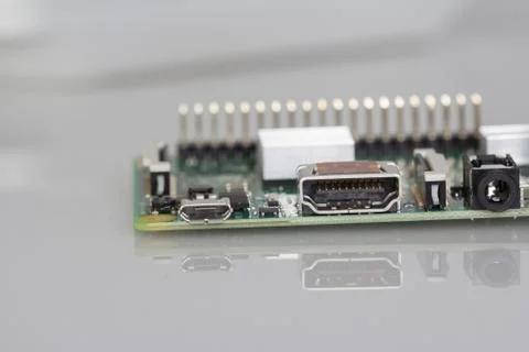 Green Computer Circuit Board Stock Photos