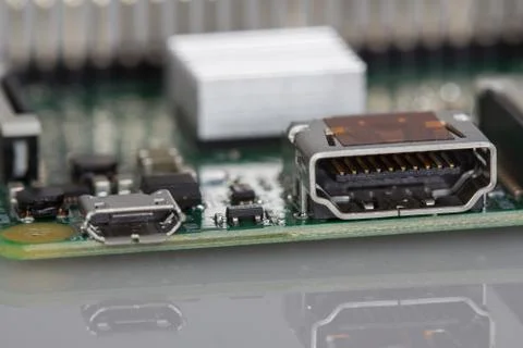 Green Computer Circuit Board Stock Photos