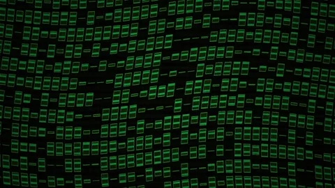 Green computer code on black background. Stock Footage 335112554