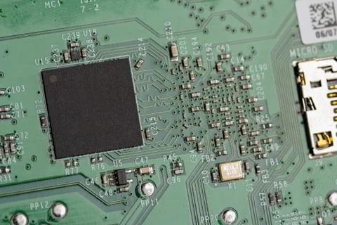 Green Computer Curcuit Board Stock Photos
