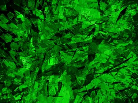 Green Computer Generated Design Stock Illustration