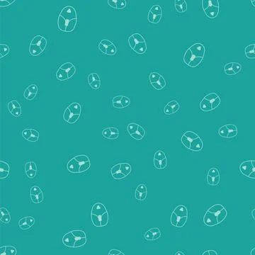 Green Computer mouse icon isolated seamless pattern on green background. Optical Stock Illustration