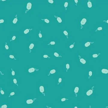 Green Computer mouse icon isolated seamless pattern on green background. Op.. Stock Illustration