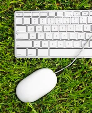 Green Computer Foto stock