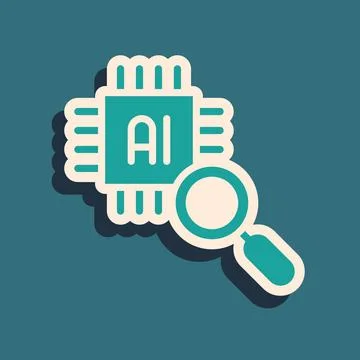 Green Computer processor with microcircuits CPU icon isolated on green イラスト素材