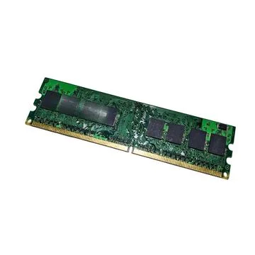Green Computer RAM Memory Module 스톡 사진
