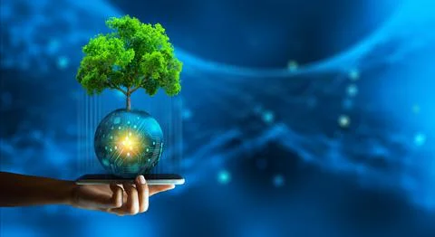 Green Computing, Green Technology, Green IT, csr, IT ethics, and Environmenta 스톡 사진
