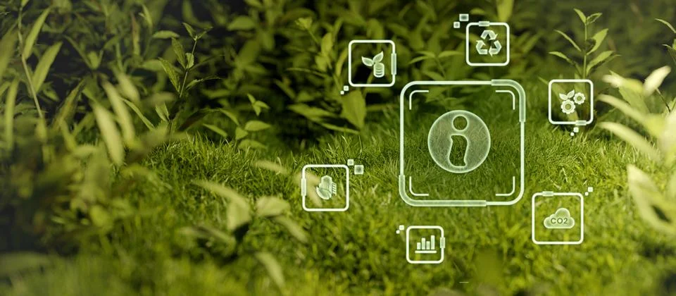 Green computing, Green technology, Green IT, CSR, and IT ethics. Concept of.. Stock-Fotos